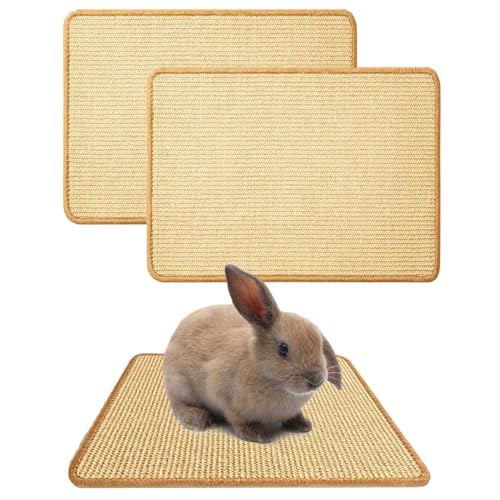 Oncpcare 2 Kratzmatte für Kaninchen, natürliches Kaninchen Krallen und Zahnpflege, Kaninchen-Matten für Käfige, Kauspielzeug für Kaninchen, Haustierkäfig Bettwäsche zum Beißen Schlafen Nisten Oncpcare 2 Kratzmatte für Kaninchen, natürliches Kaninchen Krallen und Zahnpflege, Kaninchen-Matten für Käfige, Kauspielzeug für Kaninchen, Haustierkäfig Bettwäsche zum Beißen Schlafen Nisten von Oncpcare