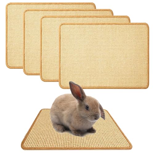 Oncpcare Kratzmatte für Kaninchen, natürliches Kaninchen, für Krallen- und Zahnpflege, Käfige und Haustierkäfige, 40,6 x 30,5 cm, 4 Stück Oncpcare Kratzmatte für Kaninchen, natürliches Kaninchen, für Krallen- und Zahnpflege, Käfige und Haustierkäfige, 40,6 x 30,5 cm, 4 Stück von Oncpcare