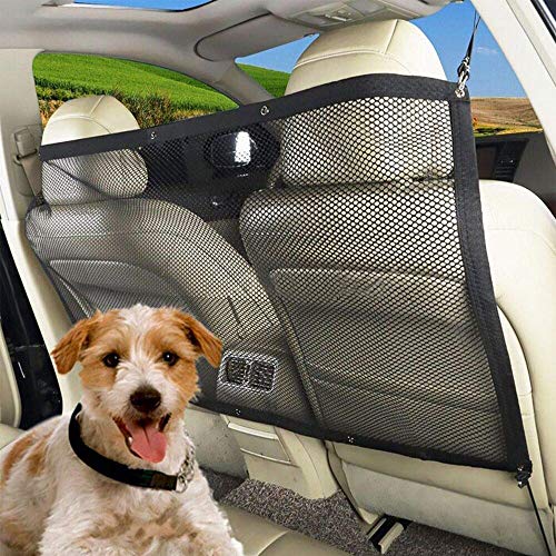 Oncpcare Autositznetz für Hunde, hohe Sichtbarkeit, für Autos, LKW, SUV, Autositznetz, um Hunde und Tierhaare aus dem Rücksitz zu halten von Oncpcare