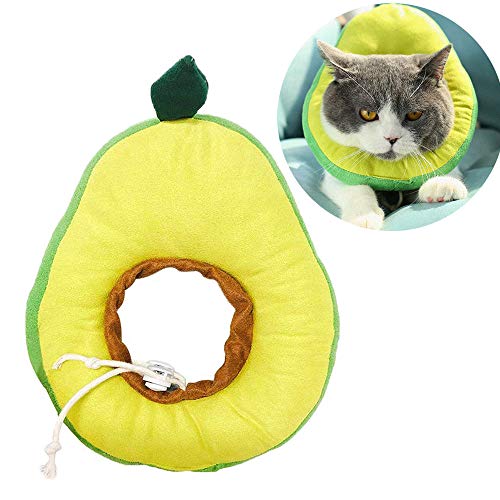 Oncpcare Avocado-Form, verstellbares Haustier-Hundehalsband, zur Wundheilung, Schutzkegel, Katzenkostüm von Oncpcare