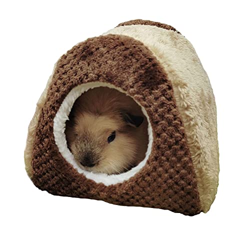 Oncpcare Fleece-Rattenbett Warm Meerschweinchen Zelt Versteck Meerschweinchen Höhle Bett Käfig Bettwäsche für Hamster Igel Chinchilla Nest von Oncpcare