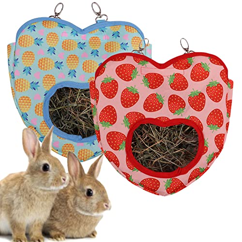 Oncpcare Hängender Futterbeutel für Kaninchen, Heu, Meerschweinchen, zur Aufbewahrung von Heu, Chinchilla, Käfigzubehör für Kleintiere Oncpcare Hängender Futterbeutel für Kaninchen, Heu, Meerschweinchen, zur Aufbewahrung von Heu, Chinchilla, Käfigzubehör für Kleintiere von Oncpcare