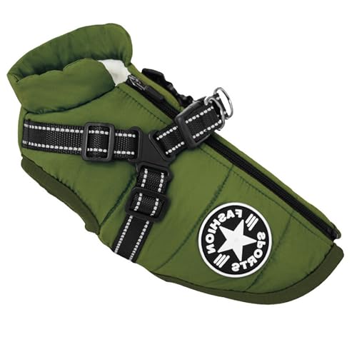 Oncpcare Hundemantel mit Geschirr für kleine Hunde, warmer Hunde-Wintermantel, Haustier-Jacke für Katzen, Welpen, kleine Hunde Oncpcare Hundemantel mit Geschirr für kleine Hunde, warmer Hunde-Wintermantel, Haustier-Jacke für Katzen, Welpen, kleine Hunde von Oncpcare