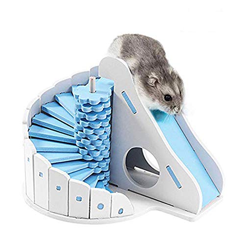 Oncpcare Kleintier-Spielzeug, entzückende Hamsterrutsche mit Treppe, Hamsterspielzeug, Rattenversteck für Rennmäuse, kleine Chinchilla, Ratte (zufällige Farbe) von Oncpcare