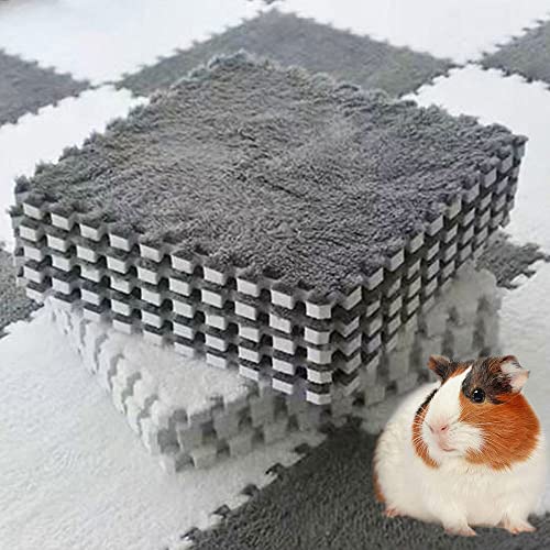 Oncpcare 10 Stück 30 x 30 cm Meerschweinchen-Einlagen, waschbar, wiederverwendbar, Meerschweinchen-Fleece-Käfigeinlagen, weiche warme Kaninchen-Schlafmatte, Decke, Bett (grau) Oncpcare 10 Stück 30 x 30 cm Meerschweinchen-Einlagen, waschbar, wiederverwendbar, Meerschweinchen-Fleece-Käfigeinlagen, weiche warme Kaninchen-Schlafmatte, Decke, Bett (grau) von Oncpcare
