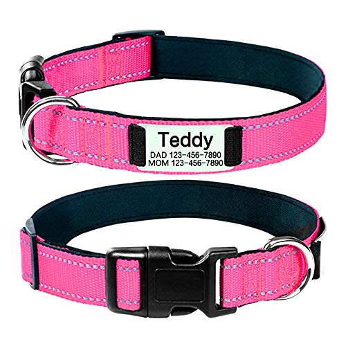 Oncpcare Personalisiertes Hundehalsband, reflektierend, personalisierbar, mit Name und Telefonnummer, verstellbare ID-Halsbänder für Hunde Oncpcare Personalisiertes Hundehalsband, reflektierend, personalisierbar, mit Name und Telefonnummer, verstellbare ID-Halsbänder für Hunde von Oncpcare