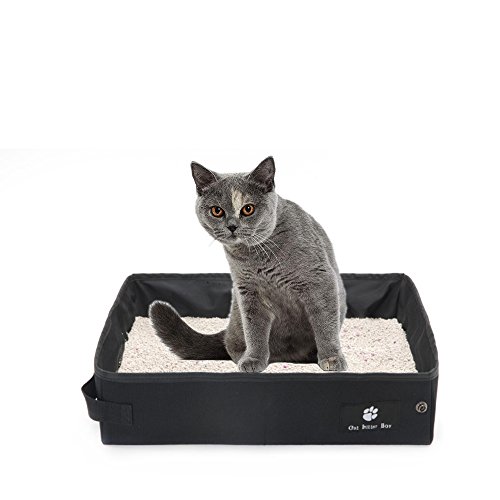Oncpcare Reise-Katzentoilette, zusammenklappbar, tragbar, faltbar, wasserdicht, für Katzen und andere Kleintiere von Oncpcare