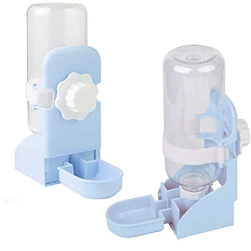 2 x Wasserflasche für Kleintiere, Kaninchen-Wassernapf, Hasen-Wasserspender, zum Aufhängen, automatische Meerschweinchen-Wasserflasche für Käfig, 2 Stück von Oncpcare