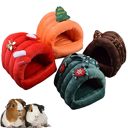 Oncpcare Weihnachts-Hamster-Bett Zubehör für Kleintierkäfig-Spielzeug, Bartagamen-Haus, Versteck von Oncpcare