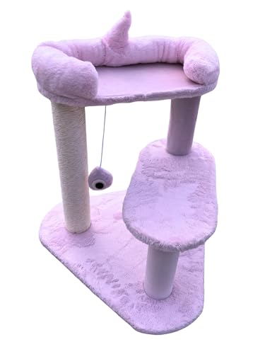 ONE FOR PETS 55.9 cm Rosa Monster Kratzbaum Katzenturm Katzenkratzbaum Katzenkratzbaum von One for Pets