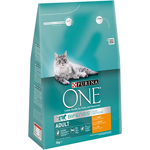 One Adult Katzenfutter Huhn, 2er Pack (2 x 3 kg) von One