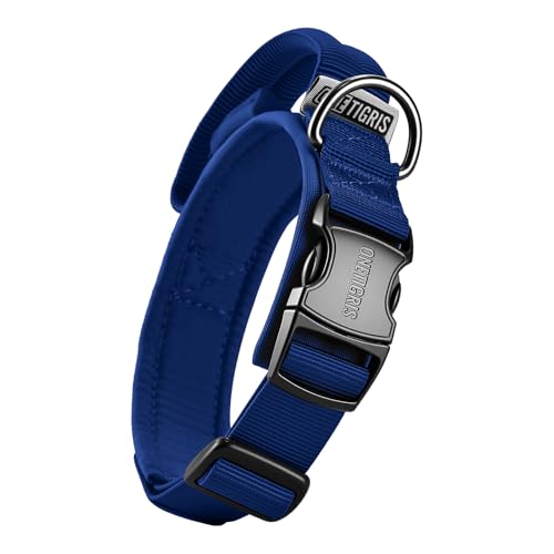 OneTigris Hunde Halsband mit Metallschnalle für Hunde Blau S OneTigris Hunde Halsband mit Metallschnalle für Hunde Blau S von OneTigris