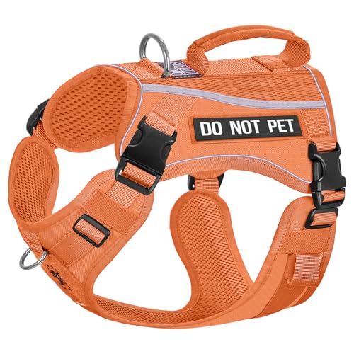 OneTigris Hundegeschirr, Boots Mesh Atmungsaktiv Geschirr Schnelltrocknend Brustgeschirr mit Reflektierendes, 2 D-Ringen, komfortablem Griff Sicherheitsgeschirr für Große/Mittlere Hunde - Orange XL OneTigris Hundegeschirr, Boots Mesh Atmungsaktiv Geschirr Schnelltrocknend Brustgeschirr mit Reflektierendes, 2 D-Ringen, komfortablem Griff Sicherheitsgeschirr für Große/Mittlere Hunde - Orange XL von OneTigris