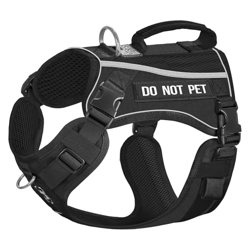 OneTigris Hundegeschirr, Boots Mesh Atmungsaktiv Geschirr Schnelltrocknend Brustgeschirr mit Reflektierendes, 2 D-Ringen, komfortablem Griff Sicherheitsgeschirr für Große/Mittlere Hunde - Schwarz XL OneTigris Hundegeschirr, Boots Mesh Atmungsaktiv Geschirr Schnelltrocknend Brustgeschirr mit Reflektierendes, 2 D-Ringen, komfortablem Griff Sicherheitsgeschirr für Große/Mittlere Hunde - Schwarz XL von OneTigris