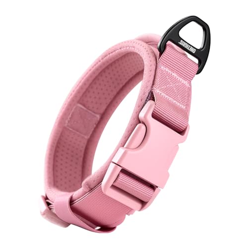 OneTigris Hundehalsband, Speziell für Kleine Hunde, Gepolstertes weiches Martingale Halsband, mit Kunststoffschnalle und Ring aus Aluminiumlegierung, Verstellbar Halsband Mit Griff, Rosa, XS(25-33cm) OneTigris Hundehalsband, Speziell für Kleine Hunde, Gepolstertes weiches Martingale Halsband, mit Kunststoffschnalle und Ring aus Aluminiumlegierung, Verstellbar Halsband Mit Griff, Rosa, XS(25-33cm) von OneTigris