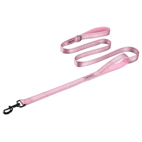 OneTigris Hundeleine mit 2 Griffe und Reflektierenden Streifen 182cm Rosa OneTigris Hundeleine mit 2 Griffe und Reflektierenden Streifen 182cm Rosa von OneTigris