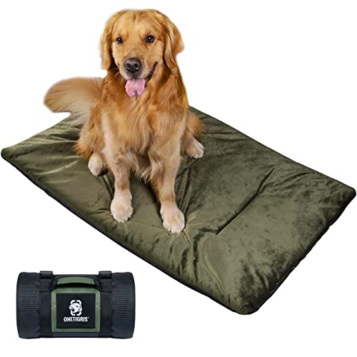 OneTigris Hundedecke 110cm*68cm, Verdickung Samt Hundematte Wärmer Velvet Hundebett Katzenbett für große & mittelgroße Hunde Reise Camping Outdoor, Reversibel und Tragbar Händewaschen OneTigris Hundedecke 110cm*68cm, Verdickung Samt Hundematte Wärmer Velvet Hundebett Katzenbett für große & mittelgroße Hunde Reise Camping Outdoor, Reversibel und Tragbar Händewaschen von OneTigris
