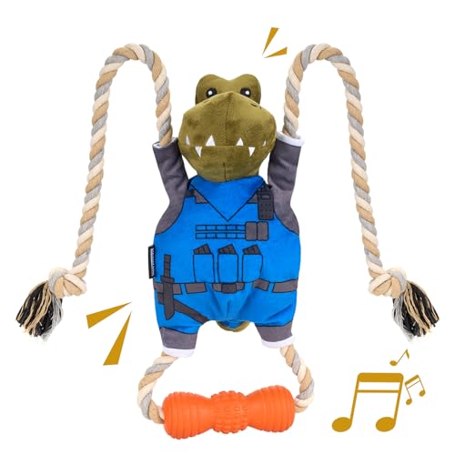 OneTigris Hundespielzeug, Unzerstörbar Hundespielzeug quietschend Kauspielzeug Hund Spielzeug für Welpen, Kleine, Mittlere, Große Hunde OneTigris Hundespielzeug, Unzerstörbar Hundespielzeug quietschend Kauspielzeug Hund Spielzeug für Welpen, Kleine, Mittlere, Große Hunde von OneTigris