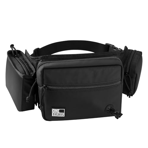 OneTigris Leckerlitasche für Hunde, Große Kapazität Futterbeutel Hundetraining, Wasserdicht Multifunktionaler Bauchtasche für Hunde mit Abnehmbarem Magnetverschluss Tasche von OneTigris