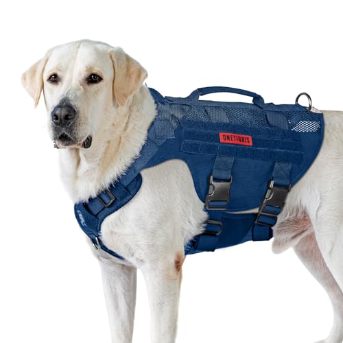 OneTigris No-Pull Hundegeschirr, AIRE MESH Einstellbar Sicherheitsgeschirr Ultra Atmungsaktiv für Große/Mittlere Hunde Brustgeschirr Hundeharness mit 2 Griffe Hundeweste OneTigris No-Pull Hundegeschirr, AIRE MESH Einstellbar Sicherheitsgeschirr Ultra Atmungsaktiv für Große/Mittlere Hunde Brustgeschirr Hundeharness mit 2 Griffe Hundeweste von OneTigris