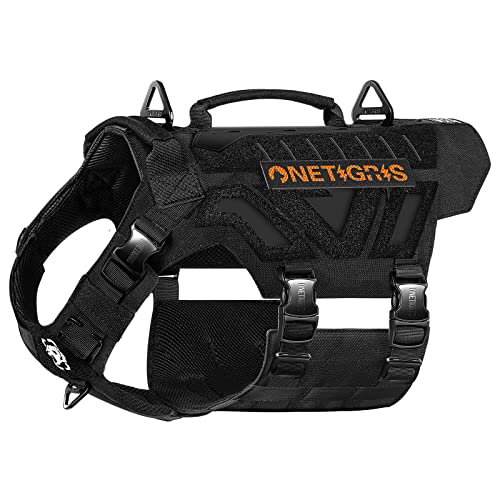 OneTigris X Armor Taktisches Hundegeschirr, Sicherheitsgeschirr mit Vollmetallschnalle und D-Ring, Hochpräzises Laserschneiden, Brustgeschirr mit 2 Griffe Hundeweste für Große/Mittlere Hunde OneTigris X Armor Taktisches Hundegeschirr, Sicherheitsgeschirr mit Vollmetallschnalle und D-Ring, Hochpräzises Laserschneiden, Brustgeschirr mit 2 Griffe Hundeweste für Große/Mittlere Hunde von OneTigris