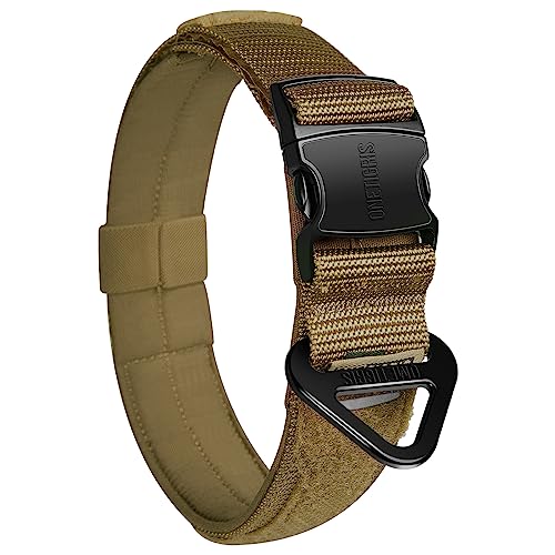 OneTigris X11 Hundehalsband, Schweres Verstärktes Nylon Verstellbares Halsband Hund mit weichem Innenfutter, Metallverschluss und Patches, Hundehalsband mit Laser-Cut-Design und Reflektierend OneTigris X11 Hundehalsband, Schweres Verstärktes Nylon Verstellbares Halsband Hund mit weichem Innenfutter, Metallverschluss und Patches, Hundehalsband mit Laser-Cut-Design und Reflektierend von OneTigris