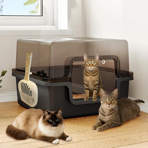 Oneluck Extra große Katzentoilette, 30 Liter, ideal für große Katzen, XL-Standard-Katzentoilette, 52 x 50 x 40 cm, antihaftbeschichtet, langlebig, leicht zu reinigen Oneluck Extra große Katzentoilette, 30 Liter, ideal für große Katzen, XL-Standard-Katzentoilette, 52 x 50 x 40 cm, antihaftbeschichtet, langlebig, leicht zu reinigen von Oneluck