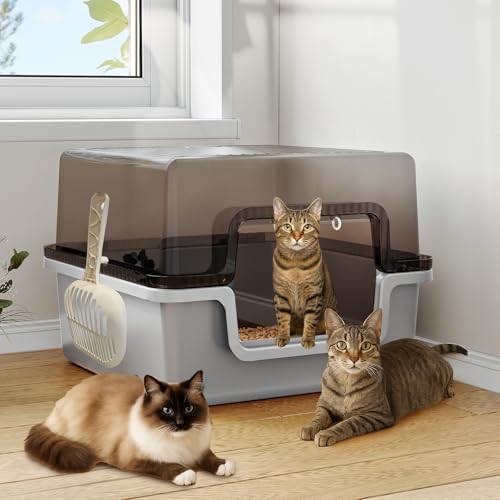 Oneluck Extra große Katzentoilette, 30 Liter, ideal für große Katzen, XL-Standard-Katzentoilette, 52 x 50 x 40 cm, antihaftbeschichtet, langlebig, leicht zu reinigen Oneluck Extra große Katzentoilette, 30 Liter, ideal für große Katzen, XL-Standard-Katzentoilette, 52 x 50 x 40 cm, antihaftbeschichtet, langlebig, leicht zu reinigen von Oneluck