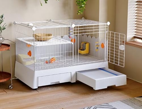 Oneluck Kaninchenkäfig für den Innenbereich, groß, mit herausziehbarer Schale, Kaninchen, Meerschweinchen, Chinchillas und Kleintierkäfige Oneluck Kaninchenkäfig für den Innenbereich, groß, mit herausziehbarer Schale, Kaninchen, Meerschweinchen, Chinchillas und Kleintierkäfige von Oneluck