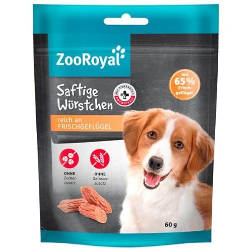 ZooRoyal Hund Saftige Würstchen 12 x 60g Hundensnack Trockenfutter Tiernahrung Hundefutter von Onlineshop Bormann von Onlineshop Bormann