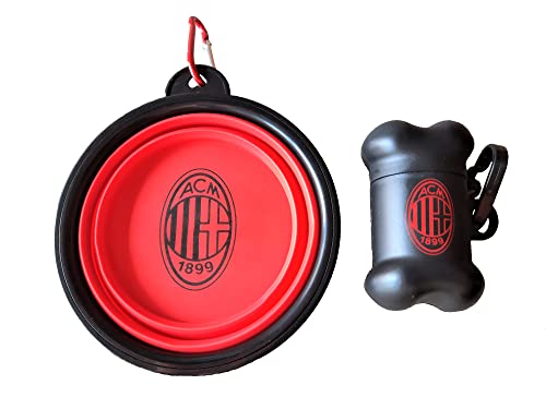 AC Milan Only4fan S.r.l. PETOUTSETACMILAN, Tragbare Schüssel und Beutelhalter AC Mailand Offizielles Produkt Unisex Erwachsene, Schwarz, Standard AC Milan Only4fan S.r.l. PETOUTSETACMILAN, Tragbare Schüssel und Beutelhalter AC Mailand Offizielles Produkt Unisex Erwachsene, Schwarz, Standard von AC Milan