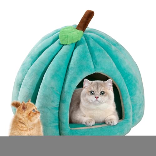 Onlynery Halloween-Katzenhaus für den Innenbereich, Katzennisthaus - Niedliches Haustier-Halloween-Höhlennest in Kürbisform | Heimtierbedarf, bequemes Haustierhöhlenbett für Zuhause, Tierhandlung von Onlynery