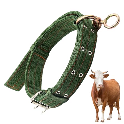 Onlynery Ziegenhalsbänder, Justierbares Weidetier Halsband, Kleintier Kuh Zuggeschirr Für Weidehaltung Training Zucht Transport von Onlynery
