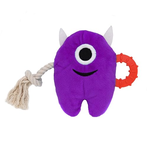 Onmygogo Große Hund Squeaky Kauspielzeug, Gefüllte Plüsch Hundespielzeug, Langlebige Schlepper von Kriegsseil Spielzeug Puppy Spielzeug für kleine, mittlere, große Rasse, Monster Spielzeug (Lila) Onmygogo Große Hund Squeaky Kauspielzeug, Gefüllte Plüsch Hundespielzeug, Langlebige Schlepper von Kriegsseil Spielzeug Puppy Spielzeug für kleine, mittlere, große Rasse, Monster Spielzeug (Lila) von Onmygogo