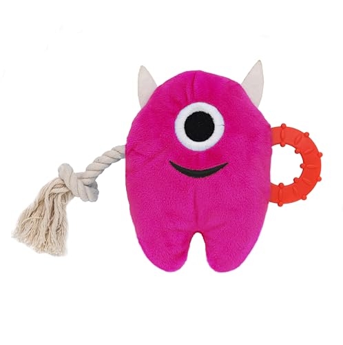 Onmygogo Große Hund Squeaky Kauspielzeug, Gefüllte Plüsch Hundespielzeug, Langlebige Schlepper von Kriegsseil Spielzeug Puppy Spielzeug für kleine, mittlere, große Rasse, Monster Spielzeug (Rosenrot) Onmygogo Große Hund Squeaky Kauspielzeug, Gefüllte Plüsch Hundespielzeug, Langlebige Schlepper von Kriegsseil Spielzeug Puppy Spielzeug für kleine, mittlere, große Rasse, Monster Spielzeug (Rosenrot) von Onmygogo