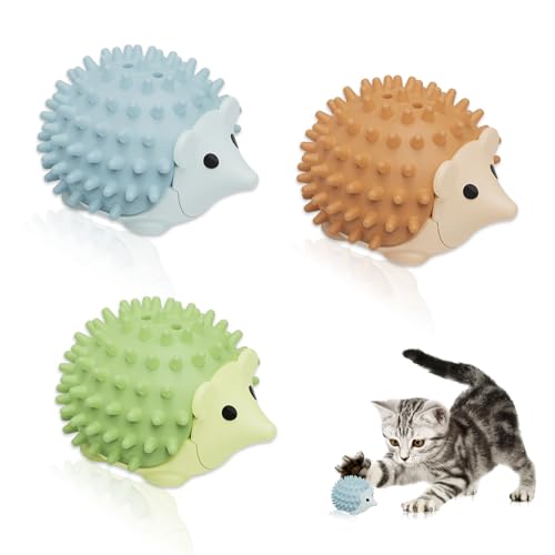 3pcs Katzenminze Balls Katzenminze Spielzeug Drehbare 360°-Drehung Catnip Ball Katzenminze Ball Wand In Premium-ABS Zahnreinigung Dentales Essbares Kätzchenspielzeug mit Aufbewahrungsdeckel (Igel-Typ) 3pcs Katzenminze Balls Katzenminze Spielzeug Drehbare 360°-Drehung Catnip Ball Katzenminze Ball Wand In Premium-ABS Zahnreinigung Dentales Essbares Kätzchenspielzeug mit Aufbewahrungsdeckel (Igel-Typ) von Onperpoe