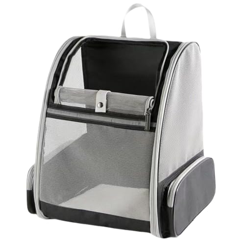 Atmungsaktiver Katzentragerrucksack, Haustier-Tragetasche für kleine Hunde, Katzen, Welpen, Kätzchen, Kaninchen, belüftetes Netz-Design, Tier-Rucksack für Wandern, Camping, Reisen, 38 x 42 x 32 cm Atmungsaktiver Katzentragerrucksack, Haustier-Tragetasche für kleine Hunde, Katzen, Welpen, Kätzchen, Kaninchen, belüftetes Netz-Design, Tier-Rucksack für Wandern, Camping, Reisen, 38 x 42 x 32 cm von Onperpoe