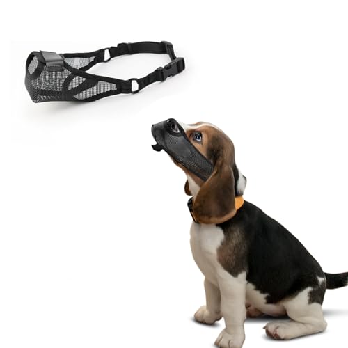Hund Maulkorb, Atmungsaktiver weicher Netzmaulkorb für Hunde, Verstellbare Welpenmaulkörbe zum Schnitzen, Beißen, Lecken und Kauen, Ermöglicht Hecheln und Trinken, Hund Mundschutz Abdeckung, Kleiner Hund Maulkorb, Atmungsaktiver weicher Netzmaulkorb für Hunde, Verstellbare Welpenmaulkörbe zum Schnitzen, Beißen, Lecken und Kauen, Ermöglicht Hecheln und Trinken, Hund Mundschutz Abdeckung, Kleiner von Onperpoe