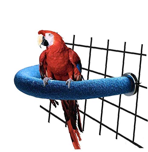 1pc Parrot Holzständer Perch-schwingen-vogelkäfig Zubehör Supplies Haustier-Vogel U-Form-Schleifen Klauen Spielzeug Zufällige Farbe Ständer von Onsinic