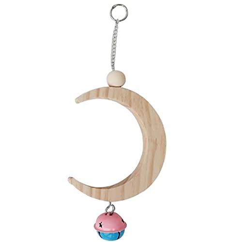 Half Moon Form Vogelspielzeug Papagei Swing Cage Spielzeug Glocken Little Pet Vögel Hängende Ständer Für Borgerigar Canary von Onsinic