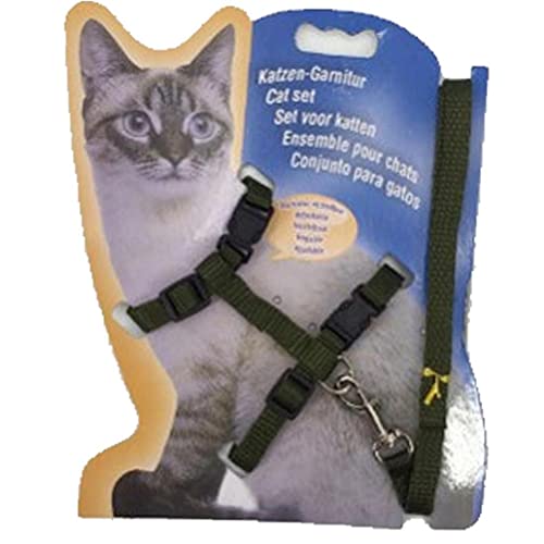 Nylon Katzengeschirr Leine Gesetzt Pet Einstellbare Traction-Gurt Katze Brustgurt Halter Pet Supplies von Onsinic