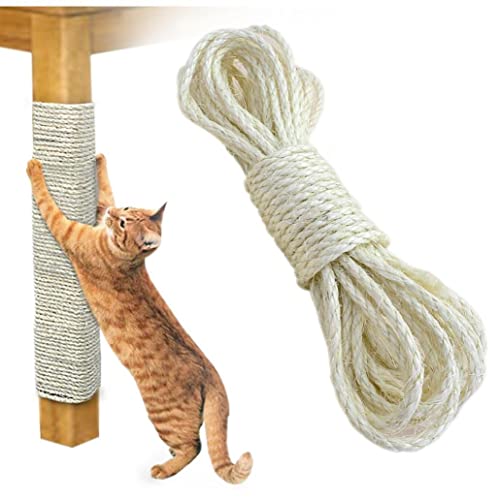 Seil Für Katzenbaum Kratzer Pfosten Spielzeug Kratzbrett Stuhl Beine Binding Seil Für Katze Sharpen Claw Cat Supplies 10m von Onsinic