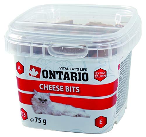 Snacks Katzen Käse Poultry mit Taurin und Vitaminen: A, D3, E - 75g von Ontario Cat