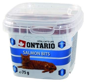 Snacks Katzen Lachs Omega Bits 75g von Ontario Cat