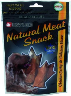 Ontario Snack Hunde - Huhn + Kalzium (3 Beutel x 70 g) von Ontario