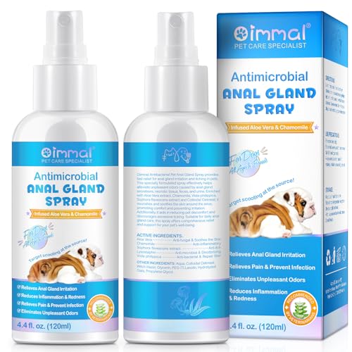Onznoz Analdrüsen-Spray Für Hunde, Antimikrobielles, Lindert Analdrüsenreizungen, Stoppt Juckreiz, Beseitigt Geruch, Beugt Infektionen Vor, Für Hunde Aller Altersgruppen Und Rassen (2pcs, Welpe) von Onznoz