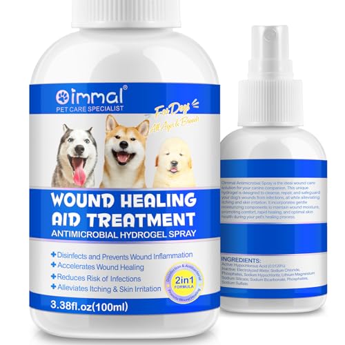 Hundewundheilungsspray, Wundheilung Und Hautpflege, Verhindert Wundentzündungen Und Infektionen, Reduziert Juckreiz Und Hautirritationen 100Ml (Hunde) von Onznoz