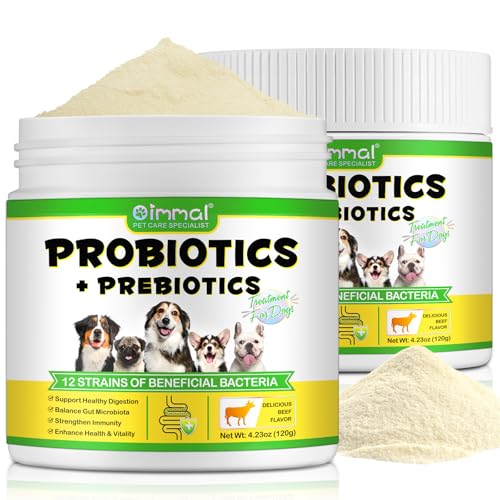 Probiotisches Pulver FüR Hunde – Reich An PräBiotika – 12 StäMme NüTzlicher Bakterien, UnterstüTzt Eine Gesunde Verdauung, Gleicht Die Darmflora Aus, StäRkt Das Immunsystem 120g von Onznoz