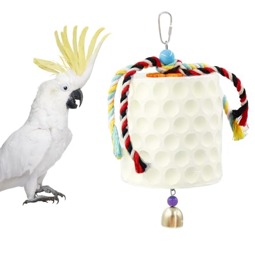 Extra großes Vogelkauspielzeug, Papageienschnabel schleifen Kalziumstein mit Glocken, Vogelkäfig Zubehör, Käfigspielzeug für Nymphensittiche, Sittiche, Papageien, Wellensittiche, Ratten, Hamster Extra großes Vogelkauspielzeug, Papageienschnabel schleifen Kalziumstein mit Glocken, Vogelkäfig Zubehör, Käfigspielzeug für Nymphensittiche, Sittiche, Papageien, Wellensittiche, Ratten, Hamster von Oooct