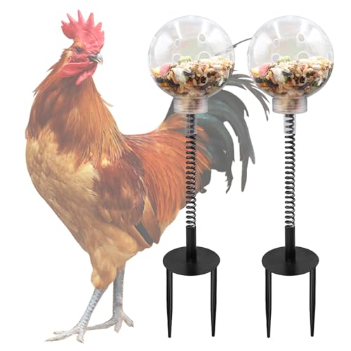 Oooct 2 Pack Chicken Peck Toys, Chicken Enrichment Toys, Chicken Swing Feeder, Chick Slow Feeder Toy, Chicken Coop Toys for Hens Poultry Duck Birds Parrots Chicken Chick Oooct 2 Pack Chicken Peck Toys, Chicken Enrichment Toys, Chicken Swing Feeder, Chick Slow Feeder Toy, Chicken Coop Toys for Hens Poultry Duck Birds Parrots Chicken Chick von Oooct